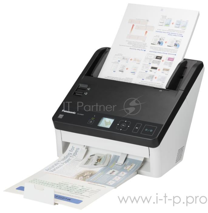 Сканер Panasonic KV-S1058Y-U A4, 600x600dpi, с автоподатч., бело-черный (USB3.1, LAN)