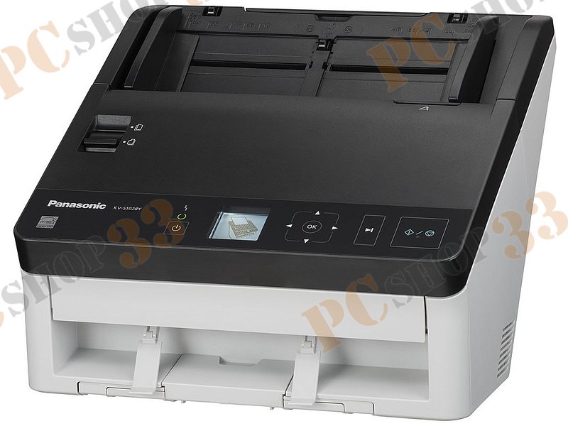 Сканер Panasonic KV-S1028Y-U A4, 600x600dpi, с автоподатч., бело-черный (USB3.1, LAN)