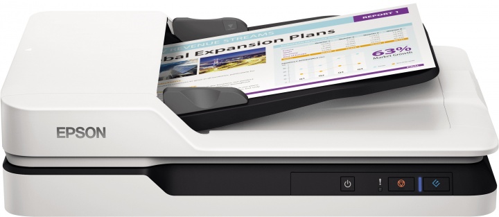 Сканер Epson WorkForce DS-1630 A4, 1200x1200dpi, с автоподатч., бело-черный (USB)