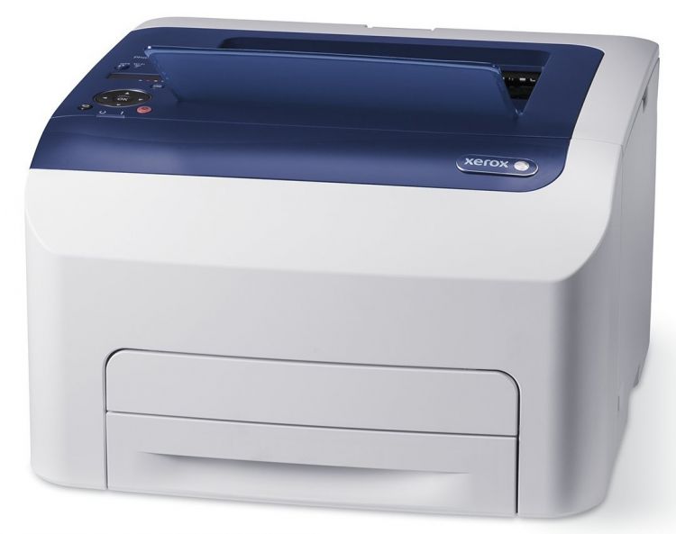 Цветной лазерный принтер Xerox Phaser 6022NI A4, 1200x2400dpi, бело-синий (USB2.0, LAN, WiFi)