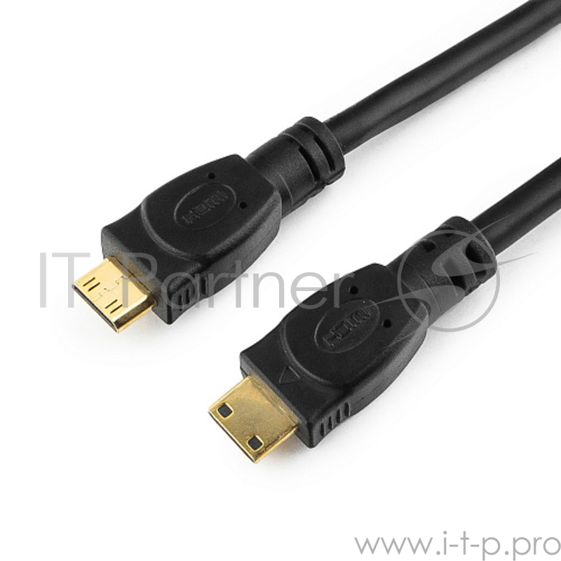 Кабель miniHDMI-miniHDMI Gembird/Cablexpert, v1.4, 19M/19M, 1.8м, черный, позол.разъемы,