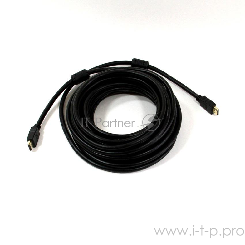 Кабель HDMI-19M --- HDMI-19M ver 2.0+3D/Ethernet,2 фильтра 10m Telecom (TCG200F-10M)