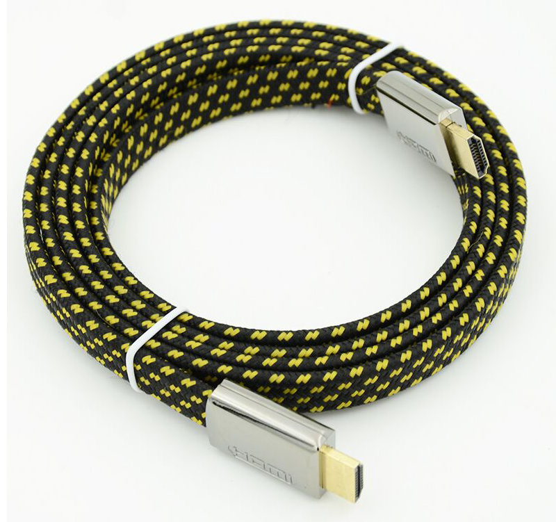 Кабель HDMI Ver.1.4 FLAT Silver jack HDMI(19pin)/HDMI(19pin) (1.8м) Позолоченные контакты