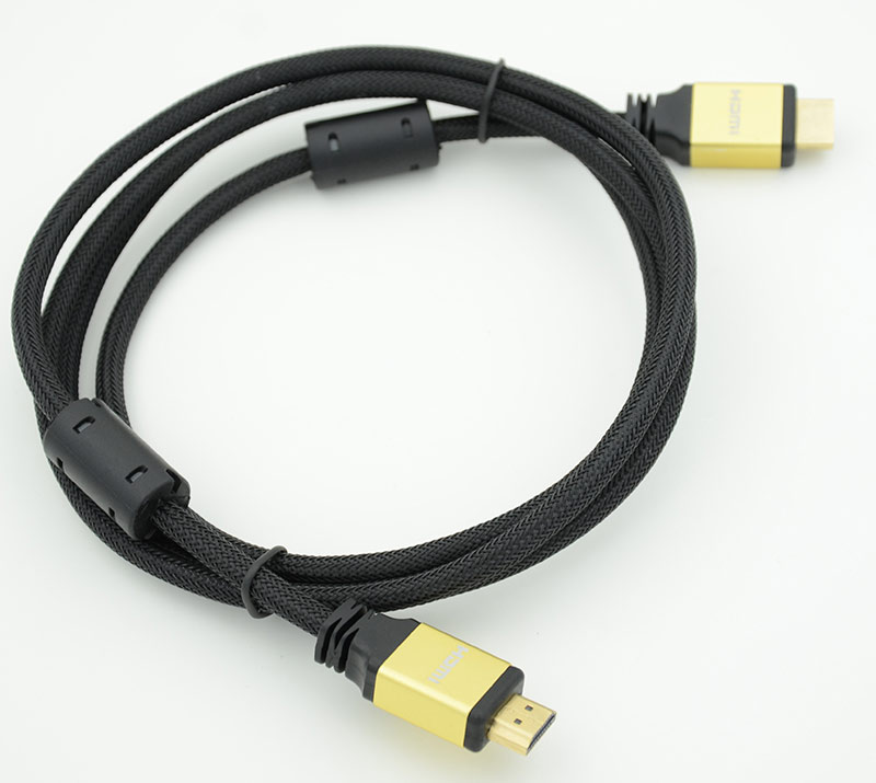 Кабель HDMI Ver.1.4 Gold jack HDMI(19pin)/HDMI(19pin) (1.8м) феррит.кольца Позолоченные контакты