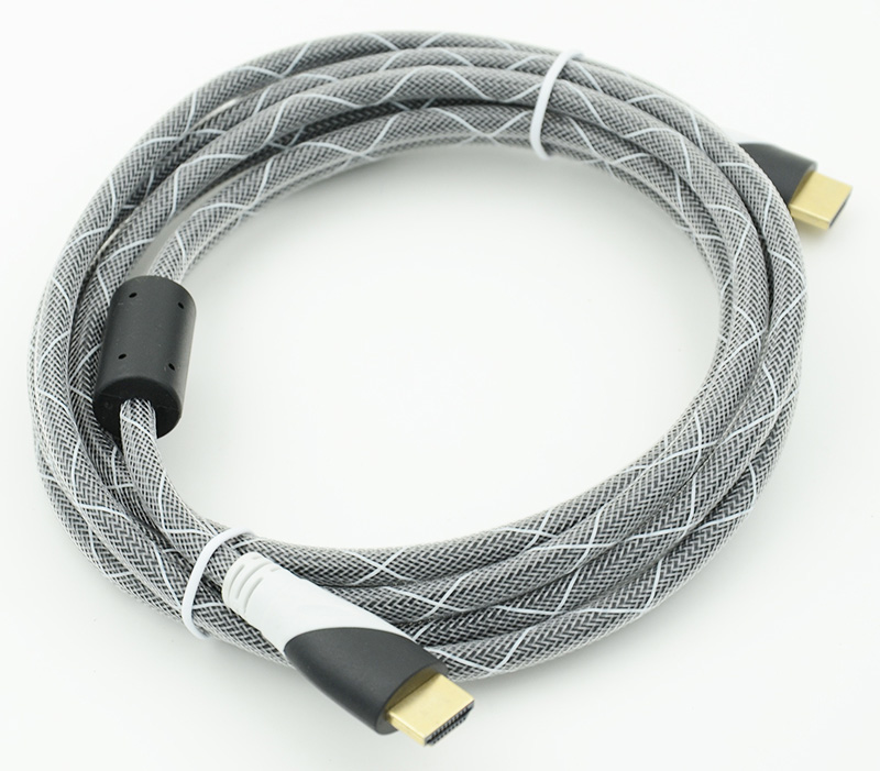 Кабель HDMI Ver.1.4 Black jack HDMI(19pin)/HDMI(19pin) (3м) феррит.кольца Позолоченные контакты