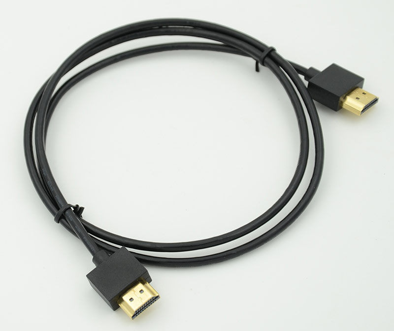 Кабель HDMI Gold Plated Connector, Ver1.4, Ultra Slim HDMI19 (m)/HDMI19 (m) 1м Позолоченные контакты