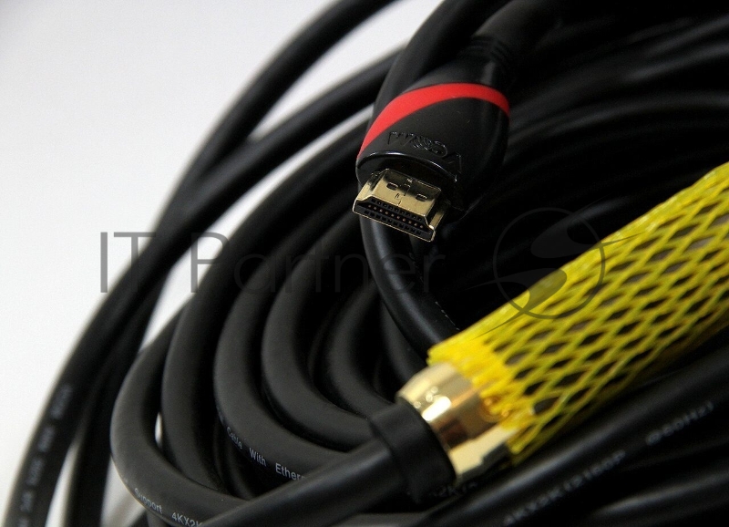 Кабель HDMI 19M/M ver. 2.0, 2 фильтра, с усилителем , 20m VCOM CG525D-R-20.0