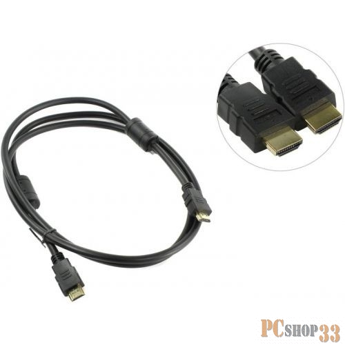 Кабель HDMI 19M/M ver 2.0, 1.8М, 2 фильтра Aopen ACG711D-1.8M