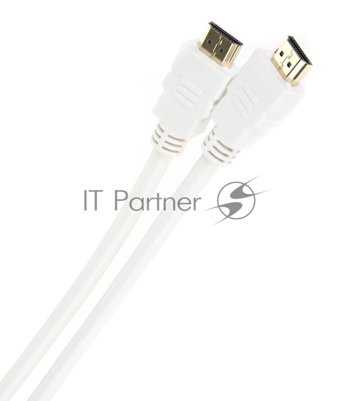 Кабель HDMI 19M/M 1.4V+3D/Ethernet AOpen/Qust (ACG511W-1M) 1m, белый