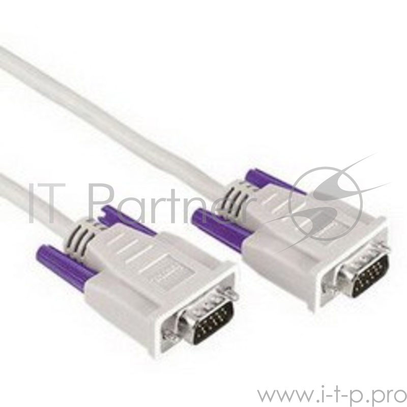 Кабель Hama H-42089 VGA мониторный 15p/15p (m-m) 1.8 м 1зв серый