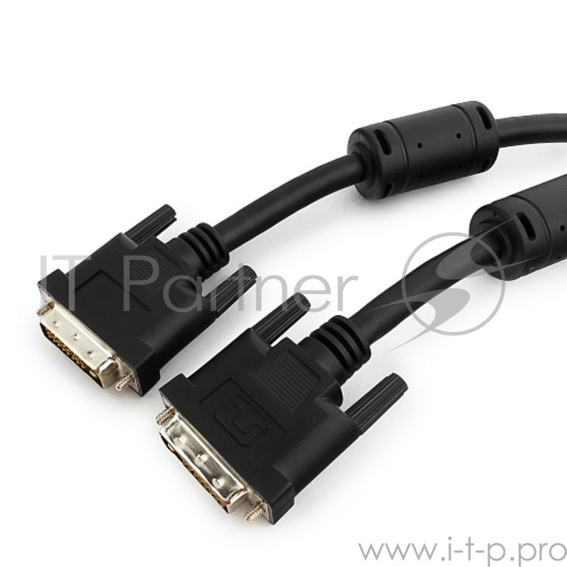 Кабель DVI-D single link Gembird/Cablexpert, 19M/19M, 4.5м, черный, экран, феррит.кольц