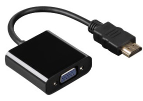 Адаптер VGA Hama H-54569 HDMI19 (m)/VGA HD15 (f) 0.1м Позолоченные контакты