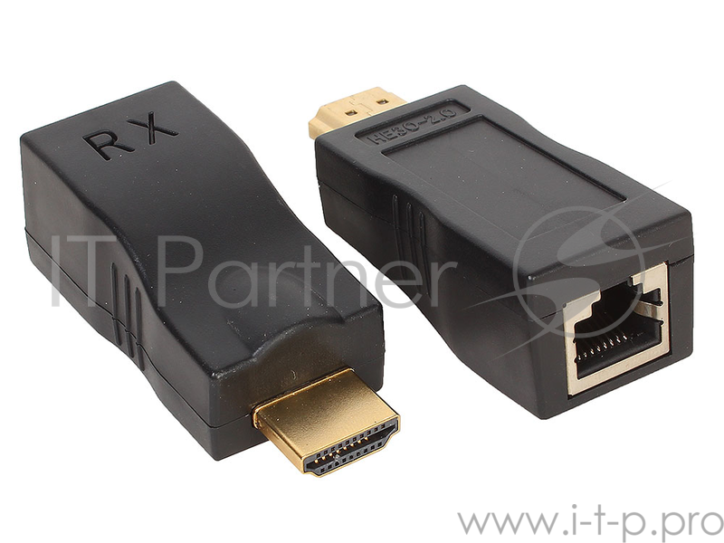 HDMI extender Orient VE042, удлинитель до 30 м по витой паре, FHD 1080p/3D (Ultra HD 4K до 5-6 м), H