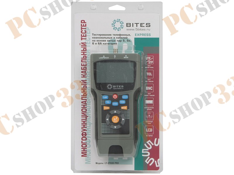 Средство тест. сетей 5bites LY-CT030 PRO для кабелей RJ-45, BNC