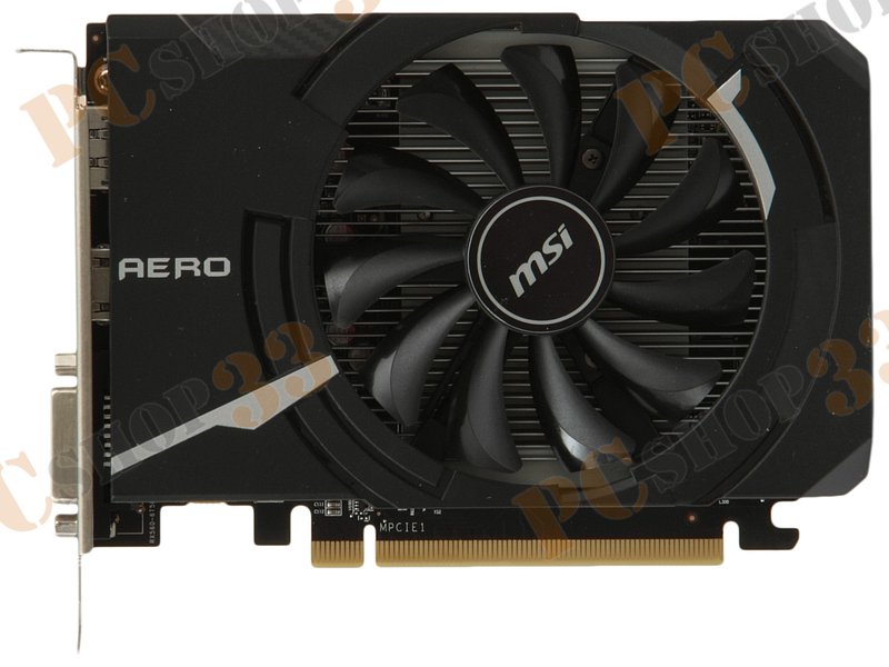 Видеокарта MSI Radeon RX 560 AERO ITX 4G OC 4ГБ (Radeon RX 560, DDR5, DVI, HDMI, DP) (PCI-E)