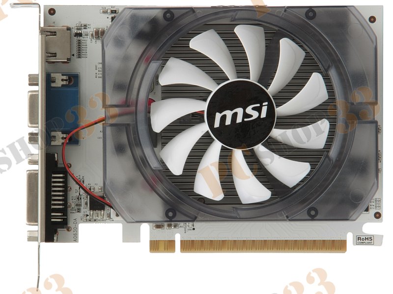 Видеокарта MSI N730-2GD3V2 2ГБ (GeForce GT 730, DDR3, D-Sub, DVI, HDMI) (PCI-E)