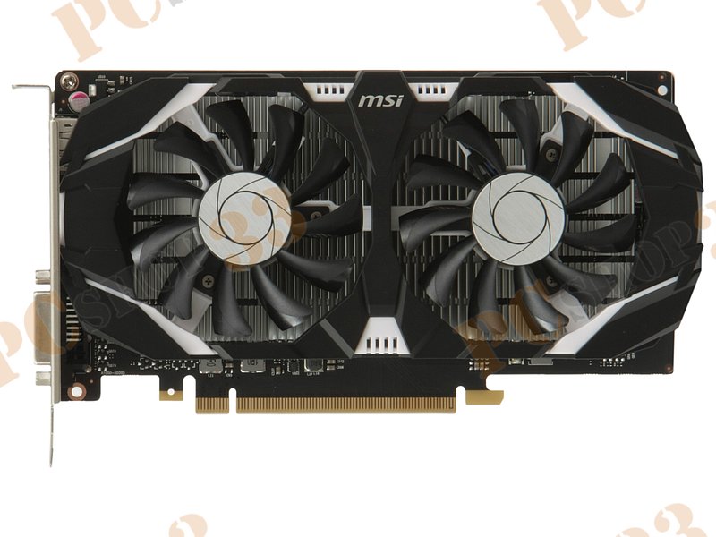 Видеокарта MSI GeForce GTX 1050 2GT OCV1 2ГБ (GeForce GTX 1050, DDR5, DVI, HDMI, DP) (PCI-E)