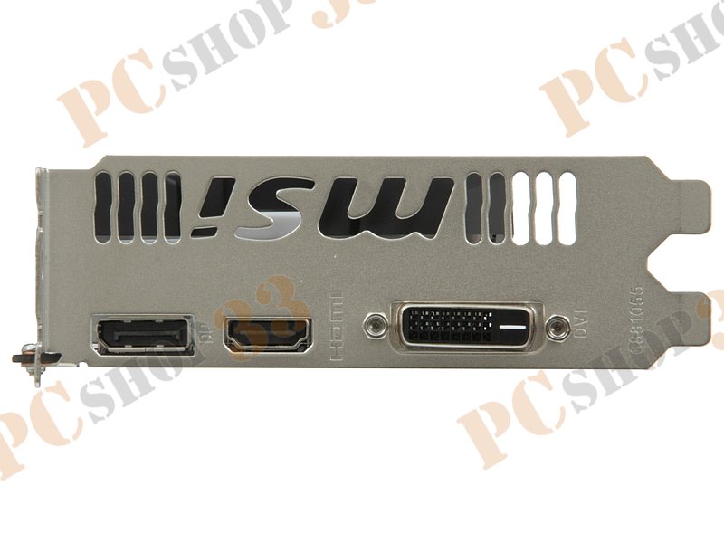 Видеокарта MSI GeForce GTX 1050 2GT OCV1 2ГБ (GeForce GTX 1050, DDR5, DVI, HDMI, DP) (PCI-E)