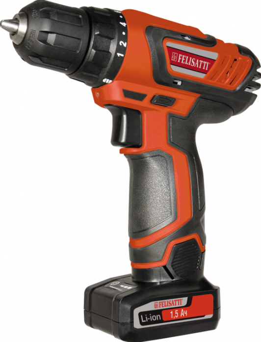 Дрель, Шуруповерт FELISATTI ДА-14,4ЭР акк. дрель-шуруповерт (Li-ion, 2 аккум., 1,5Ач) 596.5.2.00