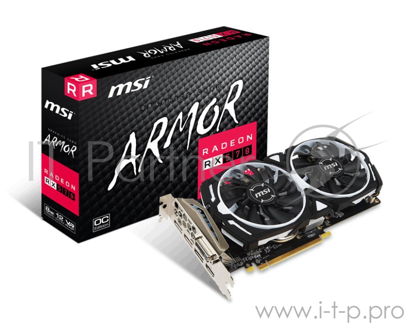 Видеокарта PCIE16 RX 570 8GB GDDR5 RX 570 ARMOR 8G MSI