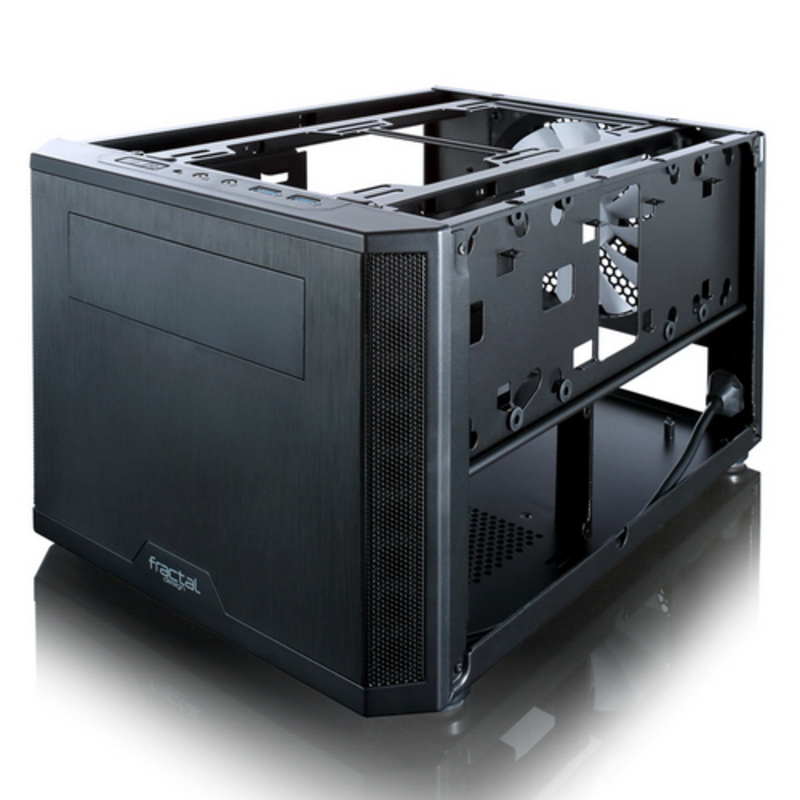 Корпус Fractal Design Core 500 черный без БП miniITX 2x120mm 2x140mm 2xUSB3.0 audio bott PSU