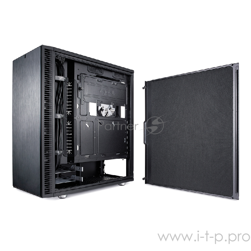 Корпус Fractal Design Define C TG Black ATX, mATX, Mini-ITX, Midi-Tower, без БП, с окном, 2xUSB 3.0, Audio
