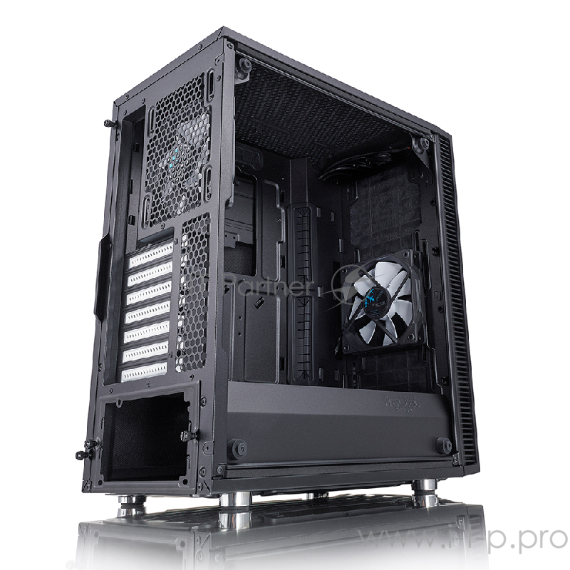 Корпус Fractal Design Define C TG Black ATX, mATX, Mini-ITX, Midi-Tower, без БП, с окном, 2xUSB 3.0, Audio