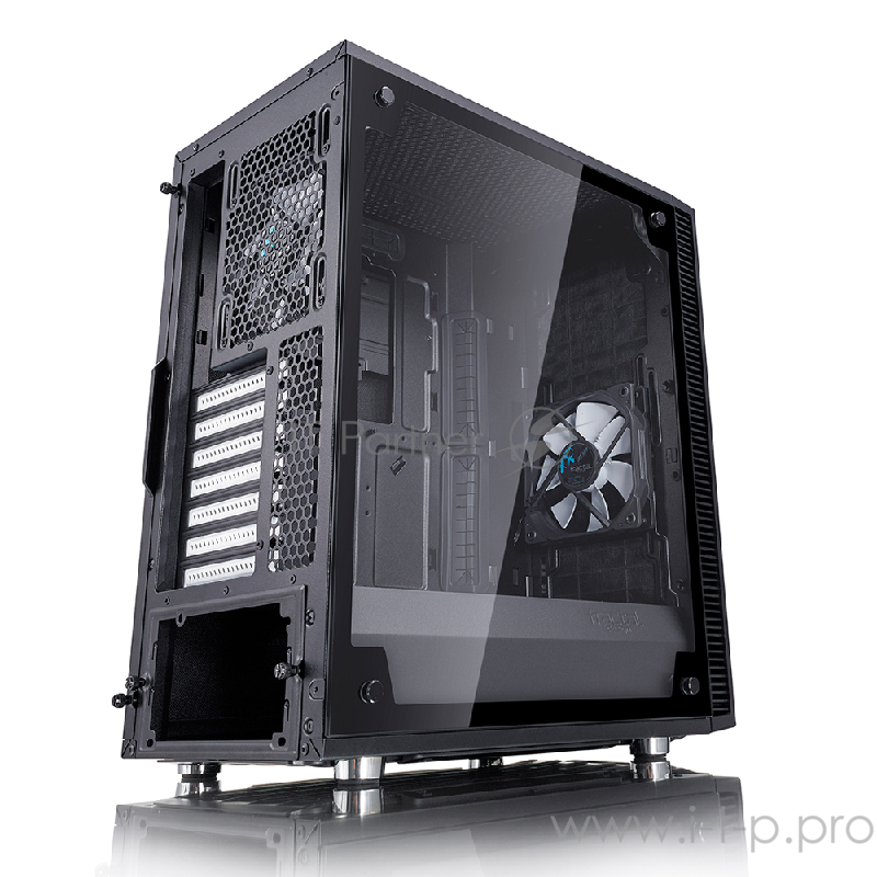 Корпус Fractal Design Define C TG Black ATX, mATX, Mini-ITX, Midi-Tower, без БП, с окном, 2xUSB 3.0, Audio