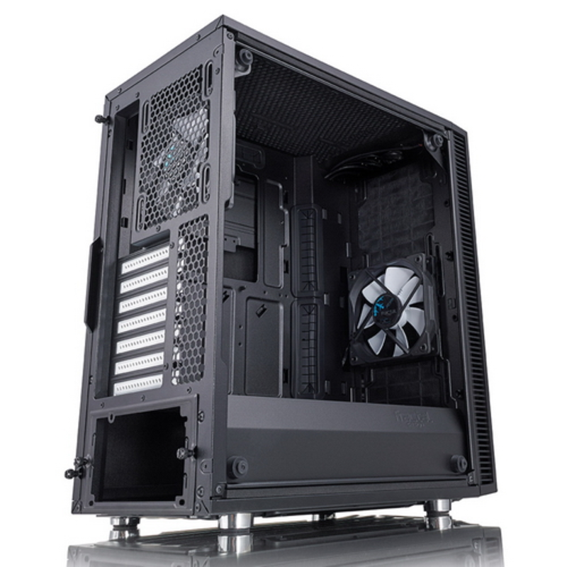 Корпус Fractal Design Define C TG Black ATX, mATX, Mini-ITX, Midi-Tower, без БП, с окном, 2xUSB 3.0, Audio