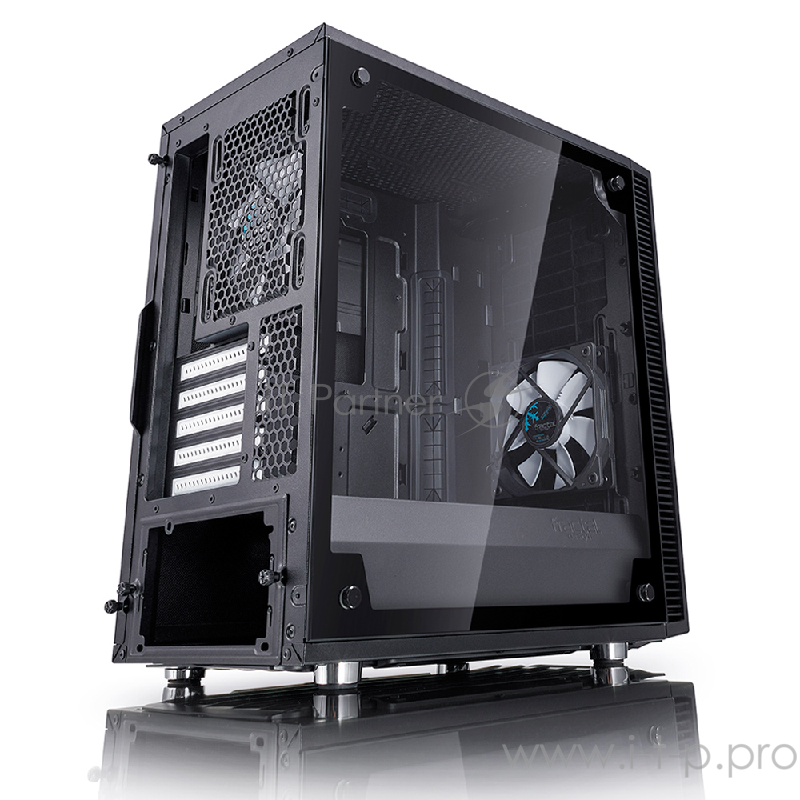 Корпус Fractal Design Define Mini C TG черный без БП mATX 5x120mm 4x140mm 2xUSB3.0 audio bott PSU