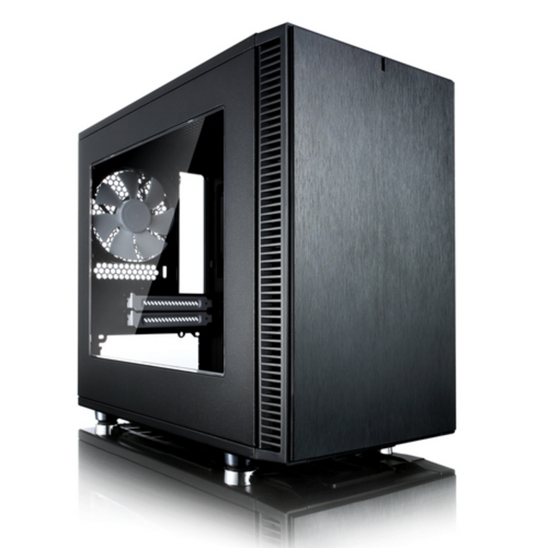 Корпус Fractal Design Define Nano S Window черный без БП miniITX 4x120mm 3x140mm 2xUSB3.0 audio bott
