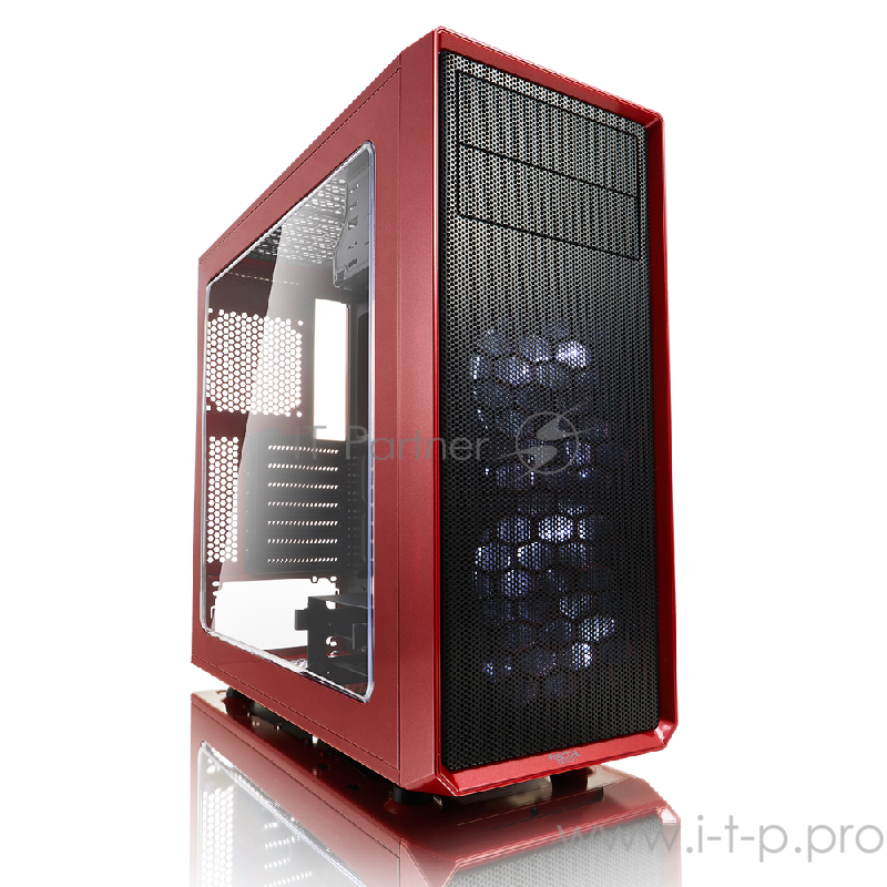 Корпус Fractal Design Focus G Red ATX, mATX, Mini-ITX, Midi-Tower, без БП, с окном, USB 2.0, USB 3.0, Audio