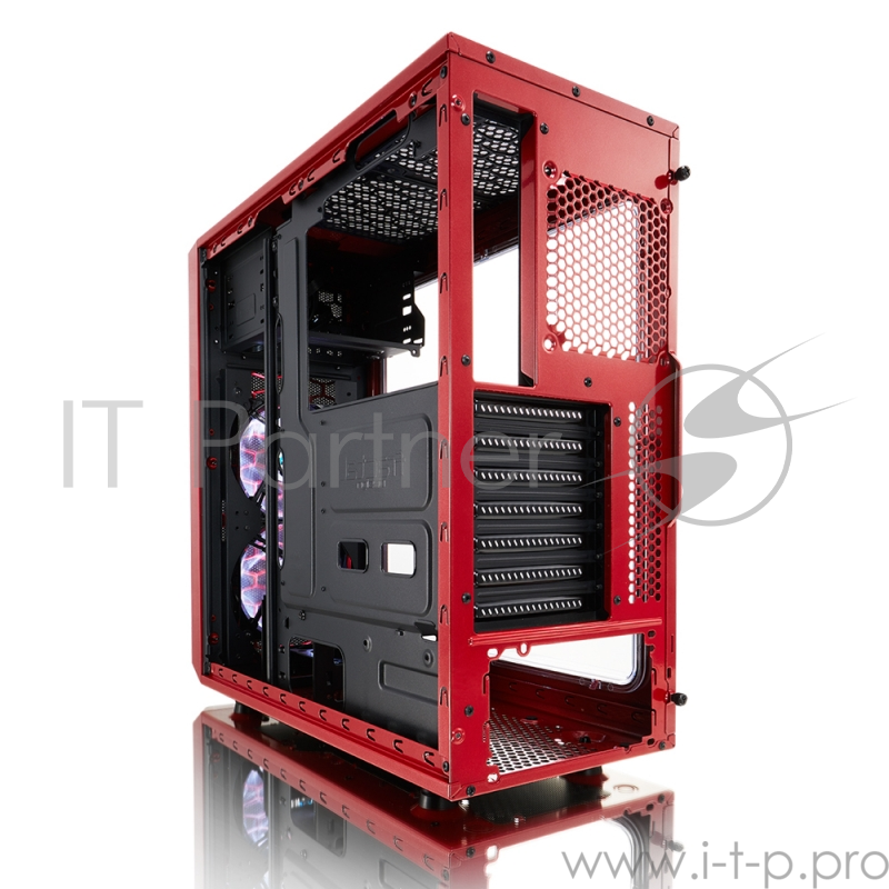 Корпус Fractal Design Focus G Red ATX, mATX, Mini-ITX, Midi-Tower, без БП, с окном, USB 2.0, USB 3.0, Audio