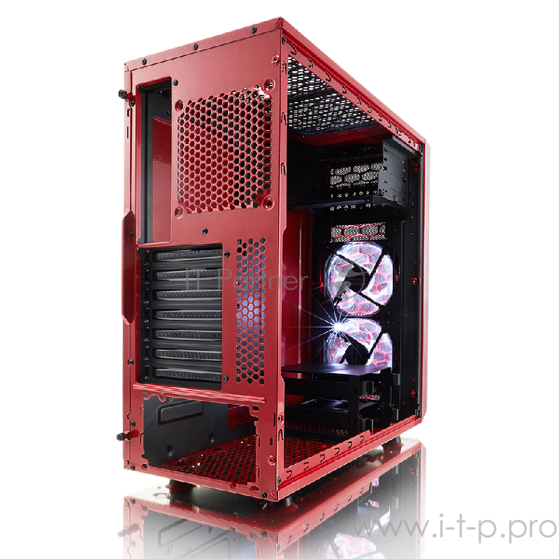 Корпус Fractal Design Focus G Red ATX, mATX, Mini-ITX, Midi-Tower, без БП, с окном, USB 2.0, USB 3.0, Audio