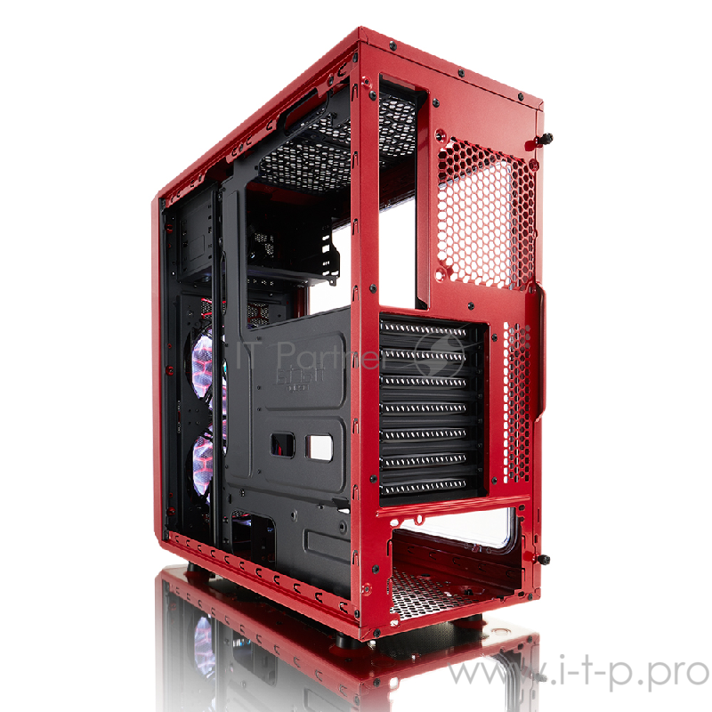 Корпус Fractal Design Focus G Red ATX, mATX, Mini-ITX, Midi-Tower, без БП, с окном, USB 2.0, USB 3.0, Audio