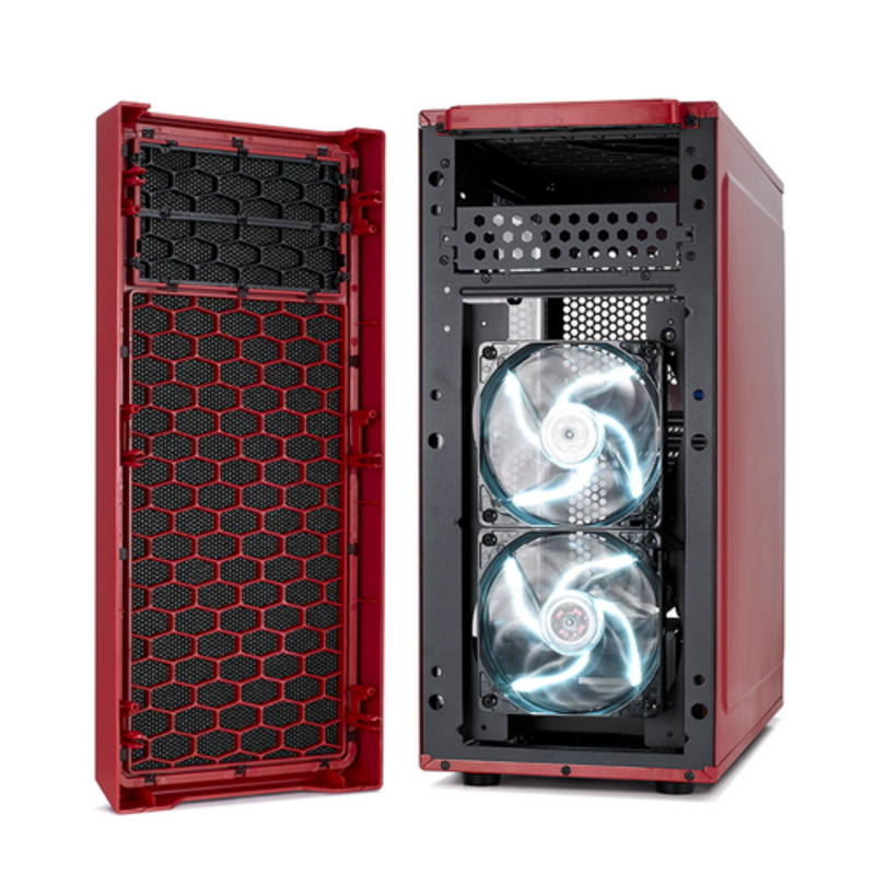 Корпус Fractal Design Focus G Red ATX, mATX, Mini-ITX, Midi-Tower, без БП, с окном, USB 2.0, USB 3.0, Audio