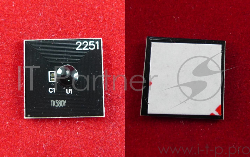 Чип для Kyocera FS-C5150DN, P6021CDN (TK580Y) Yellow 2.8K (ELP,)