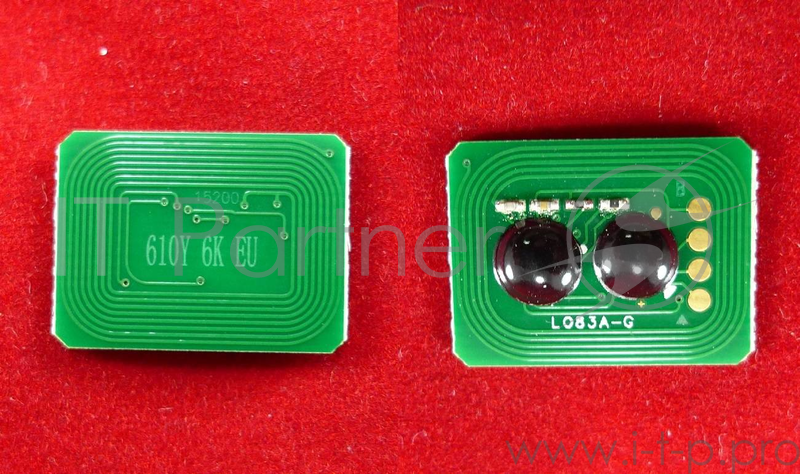 Чип OKI C610, Yellow, 6K (ELP,)