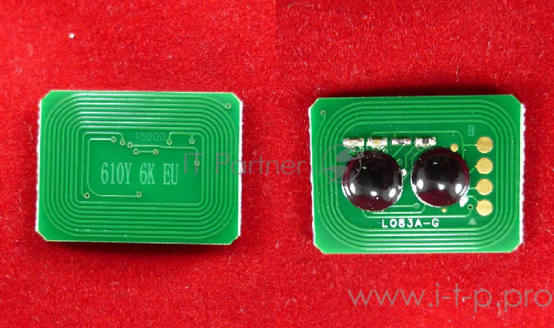 Чип OKI C610, Yellow, 6K (ELP,)