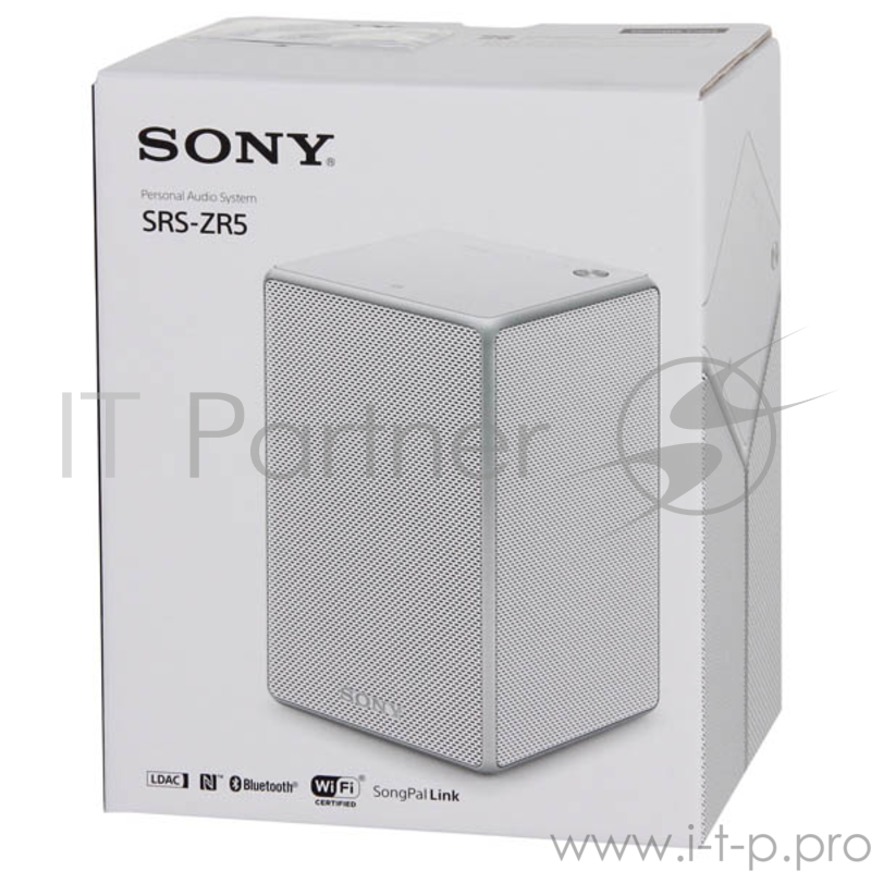 Колонки Sony SRS-ZR5 2.0 белый 60Вт беспроводная Bluetooth/Wi-Fi
