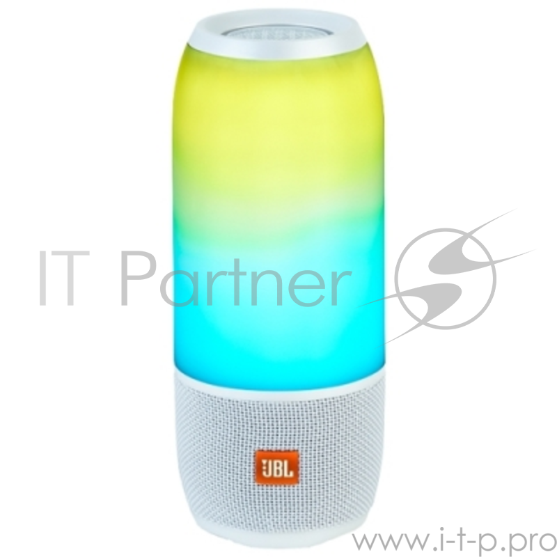 Колонка порт. JBL Pulse 3 белый 20W 2.0 BT/3.5Jack 10м 6000mAh (JBLPULSE3WHTEU)