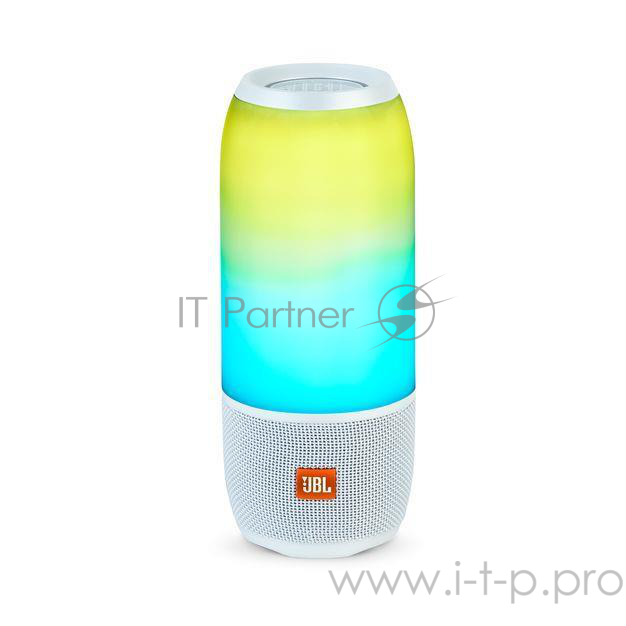 Колонка порт. JBL Pulse 3 белый 20W 2.0 BT/3.5Jack 10м 6000mAh (JBLPULSE3WHTEU)
