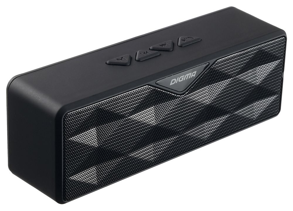 Колонка порт. Digma S-30 черный 6W 1.0 BT