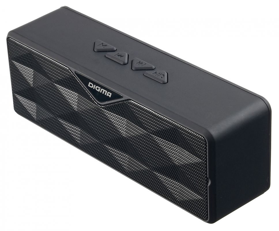 Колонка порт. Digma S-30 черный 6W 1.0 BT