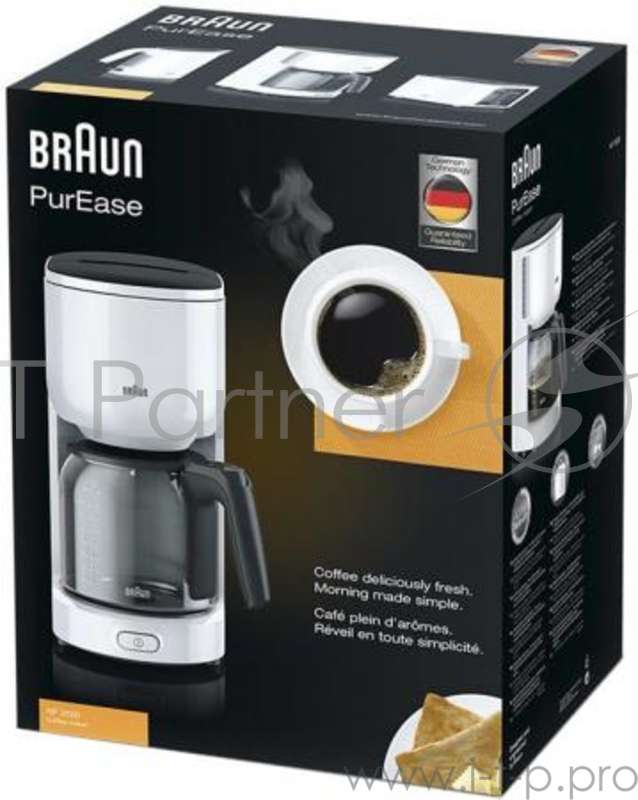 Кофеварка капельная Braun KF 3120 WH белый