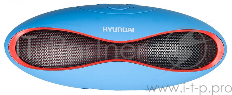 Колонки Hyundai H-PAC120 1.0 синий 3Вт беспроводные BT