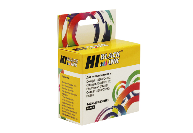 Картридж Hi-Black HP PS C4283/C5283/D5363/J5783/J6413/ №140XL CB336HE, BK