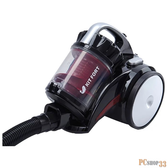 Пылесос Пылесос Kitfort Мощность: 1400 Вт.Ёмкость пылесборника: 2,0 л.красно-черный