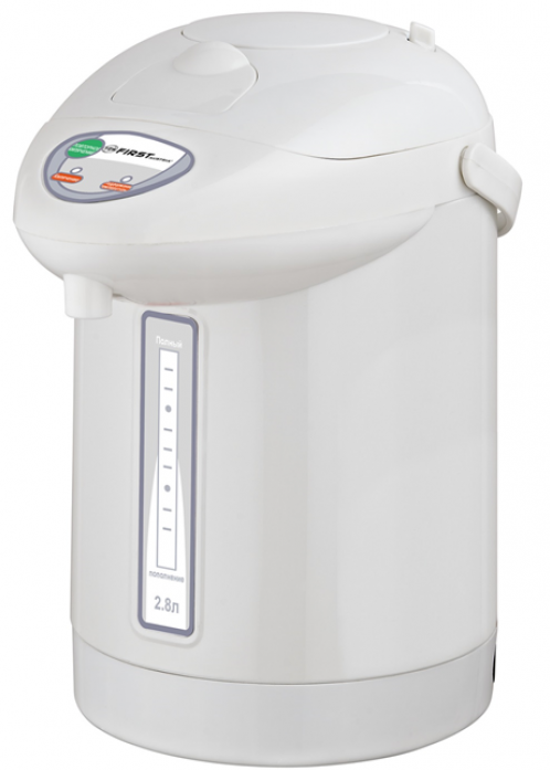 Чайник Термопот FIRST FA-5448-3 White, 2.8 л, 900 Вт, механич.помпа, повтор кипяч., поддерж. 75?-90?White