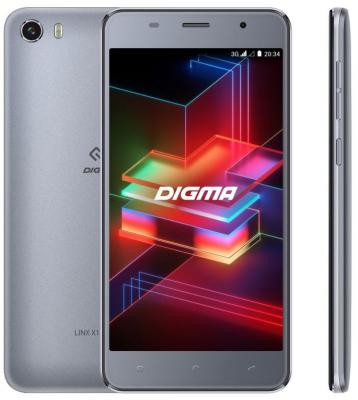 Мобильный телефон Смартфон Digma Linx X1 Pro 3G 16Gb 2Gb темно-серый 3G 2Sim 5